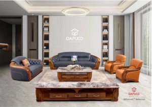 Sofa gỗ mun vàng tự nhiên